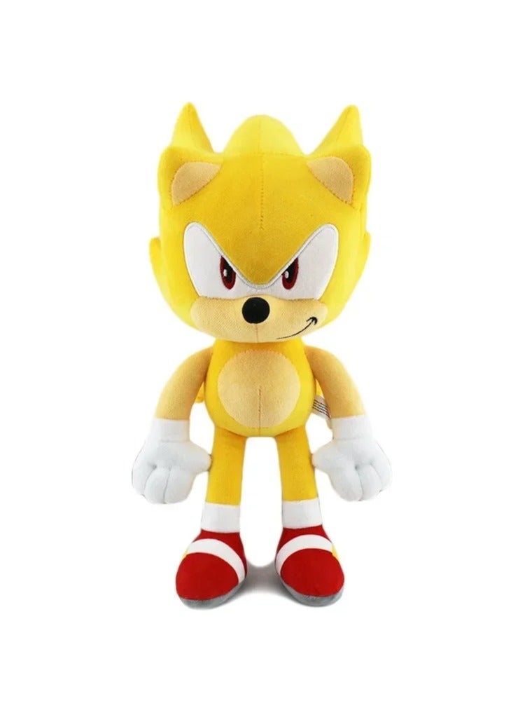 30cm Sonic peluches Plush  hedgehog Amy Rose knuckle tail soft stuffed doll, Yellow - Image 1